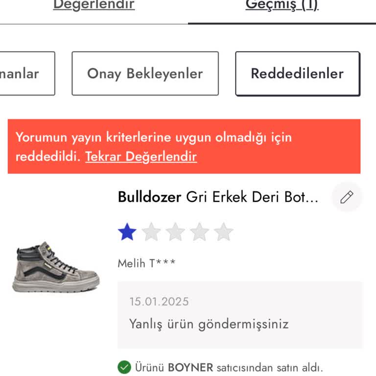 Yanıltıcı Ürün Gönderimi Ve Şeffaflık Eksikliği