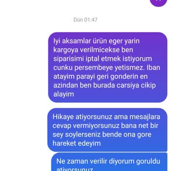 Geç Teslimat Ve İletişim Eksikliği