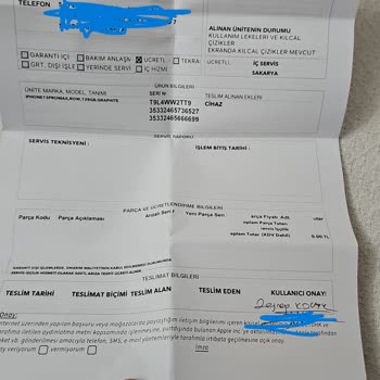 Ön Kamera Sorunu Ve Hatalı Servis Süreci