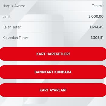 Ziraat Genç Kartımda Harçlık Avans Sorunu