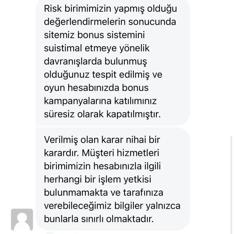 Kazanç Sağlayınca Kampanya Dışı Bırakılma