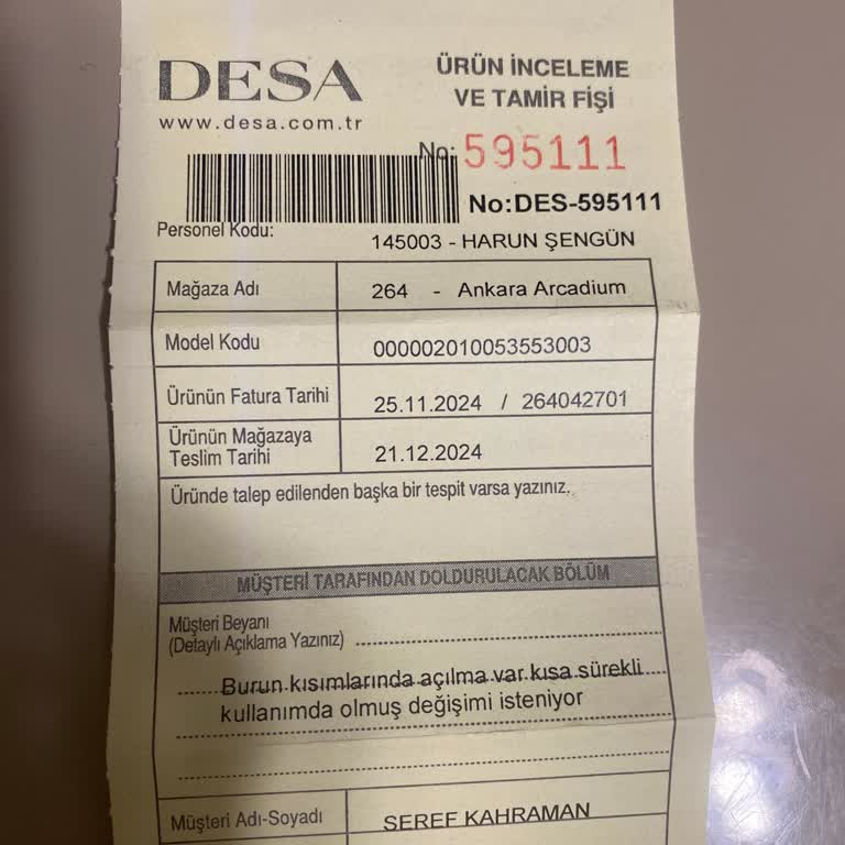 Desa Mağazasında Bot Değişim Sorunu