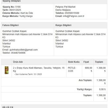 Kedi Maması Siparişim Neden Hala Gelmedi?