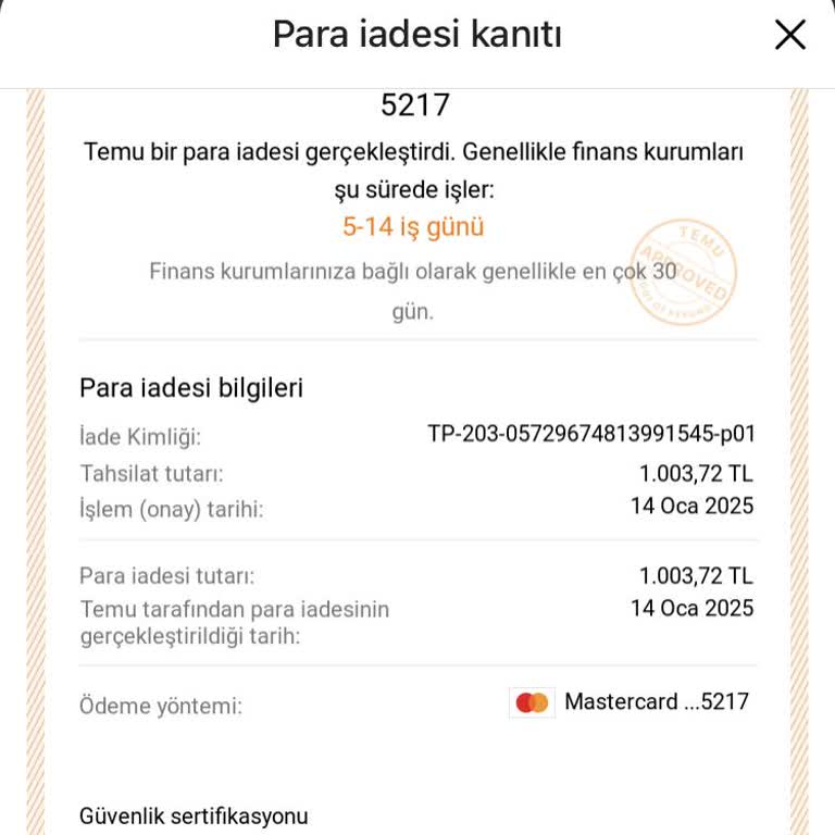 Para İadesi Beklenirken Banka Ve Temu Arasında Sıkışan Müşteri