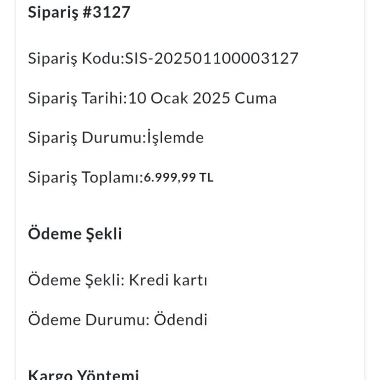 Sisley'den Aldığımız Ürün Kargoya Verilmiyor: Müşteri Hizmetleri Oyalıyor!