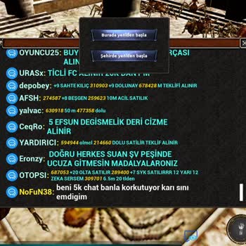 Mobile 2 Global Oyununda Sürekli Hakaret Eden Kullanıcı