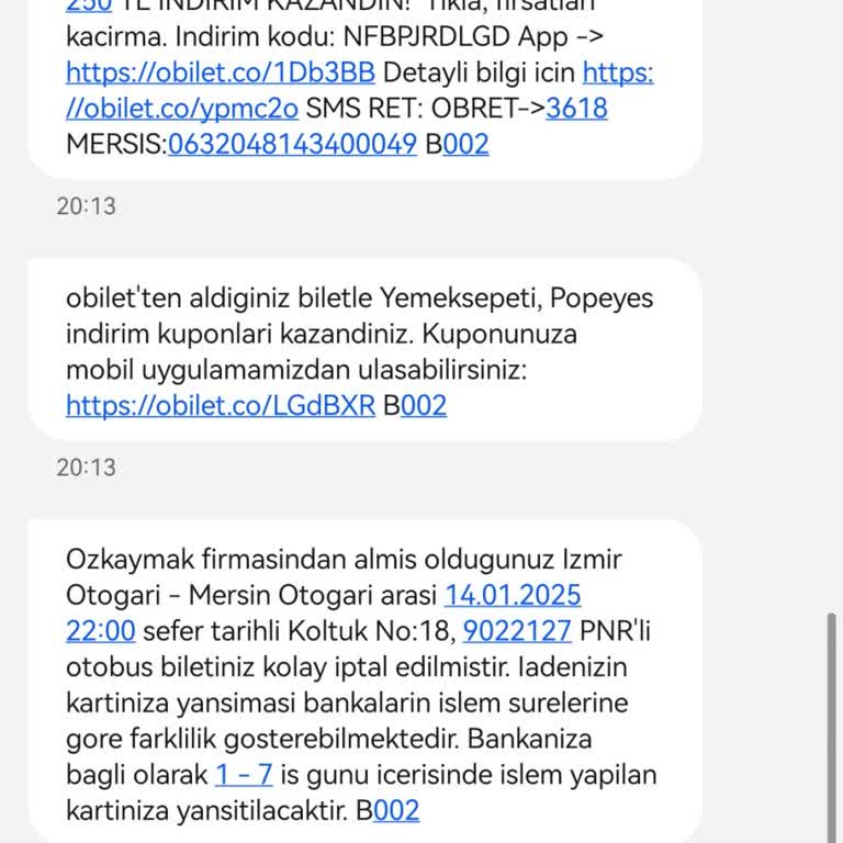 Bilet İptali Sonrası Eksik İade Sorunu