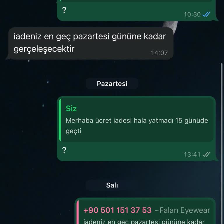 Gözlük Siparişimde İptal Ve İade Sorunu