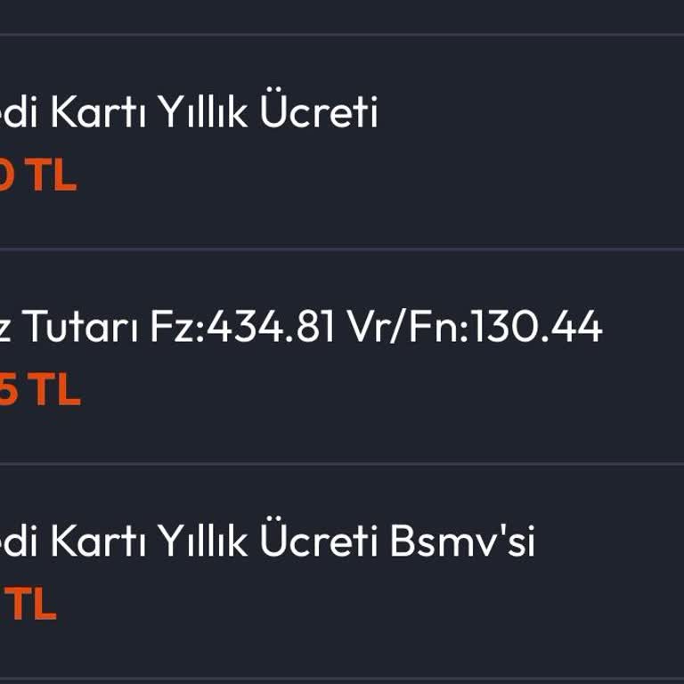 Kredi Kartı Aidat Ücreti İadesi Talebi