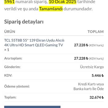 Teslim Edilmeyen Televizyon Ve İletişim Sorunları
