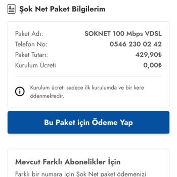 Şok Net'te Söz Verilen Sabit Ücretin Aşılması