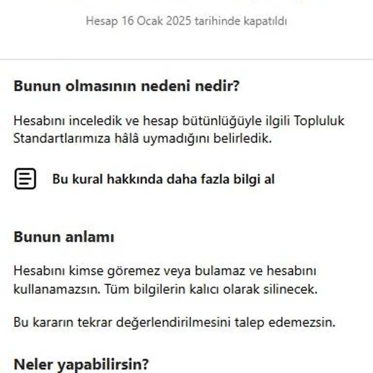 11 Yıllık Anılarımın Kaybı: Instagram Hesabım Haksız Yere Kapatıldı