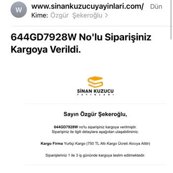 Yayınevinden Sipariş Edilen Kitapların Kargo Sorunu