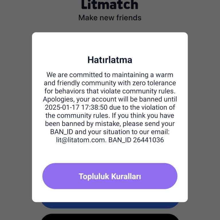 Haksız Ban Nedeniyle Sohbet Engeli