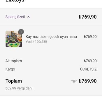 Elixtoys Sipariş Sonrası Bilgi Eksikliği Ve İade Sorunu