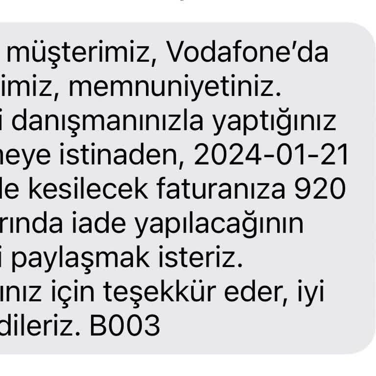 Vodafone'dan Geciken Para İadesi: Bekleyiş Sürüyor!