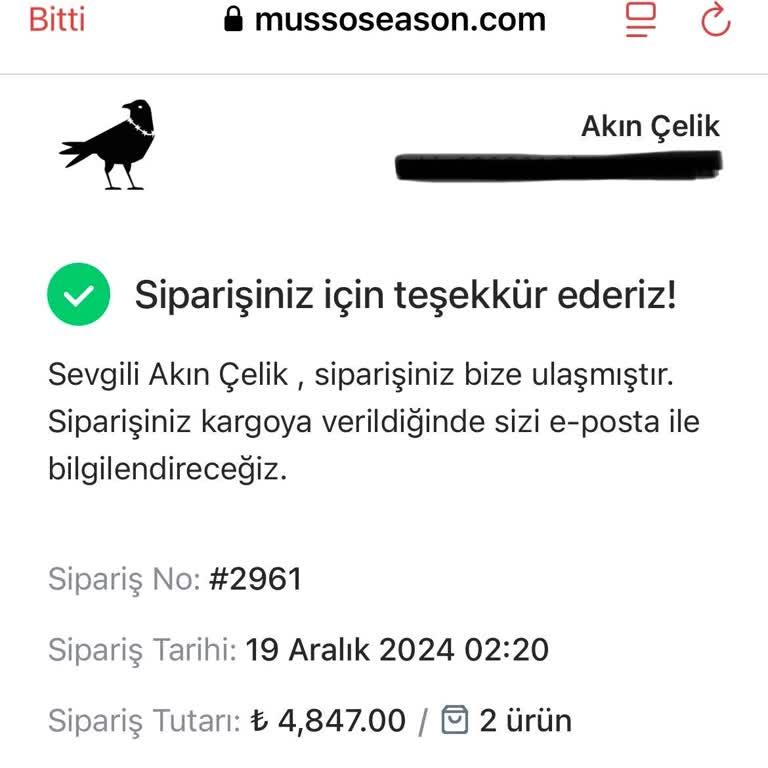 Sipariş Verilmesine Rağmen Kargoya Verilmeyen Ürün Ve İletişimsizlik Sorunu