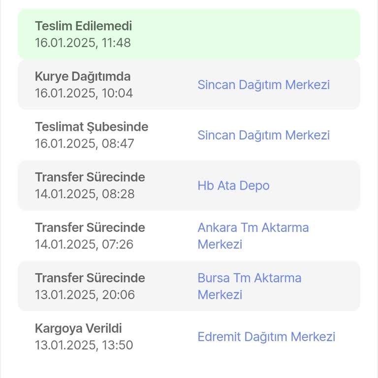 Yanlış Telefon Numarası Nedeniyle Teslim Edilemeyen Paket