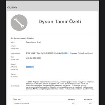 Dyson Süpürge Servis Sorunları