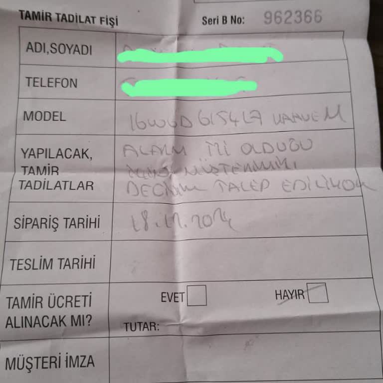 Derimod'dan Alınan Ceketin Sorunlu Süreci Ve Müşteri Hizmetleri Hayal Kırıklığı