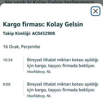 Yurt Dışı Siparişlerinde Gümrük Engeli