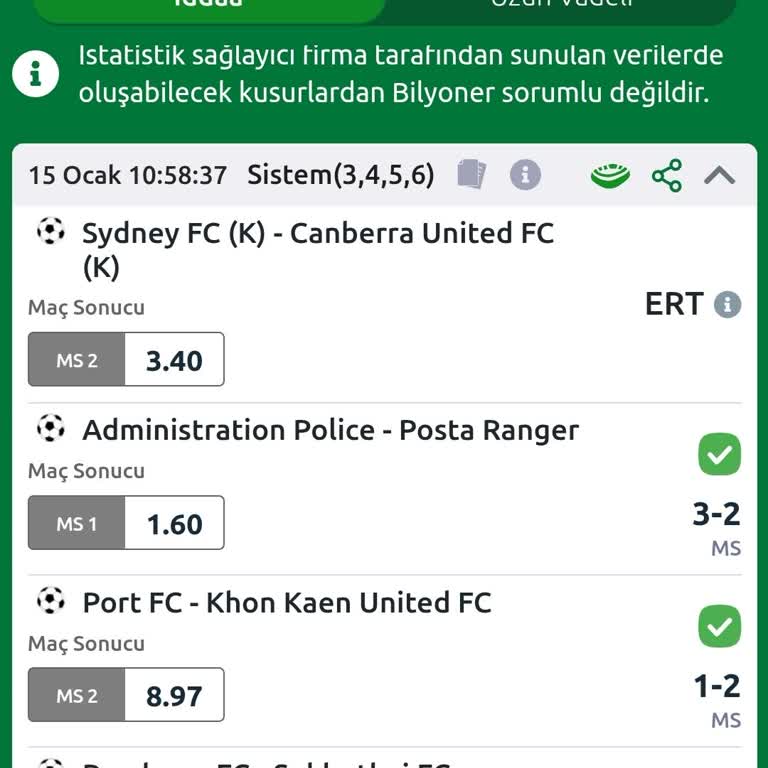 Bilyoner Uygulamasında Ertelenen Maç Sorunu