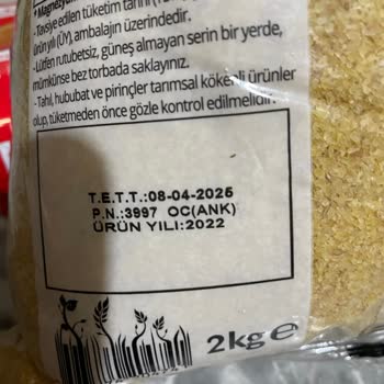 Yayla Bulgur Paketinde Kurt Sorunu
