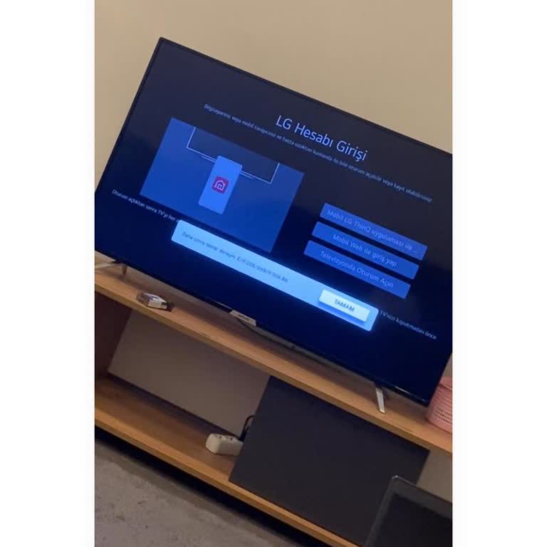 Onvo Smart TV'de LG Hesabı Açma Sorunu
