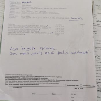 Eksik Teslimat Ve İlgisiz Personel Sorunu