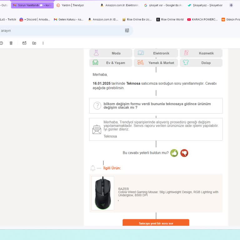 Ürün Bozuldu, Değişim Talebim Reddedildi: Mağduriyetim Giderilmiyor!