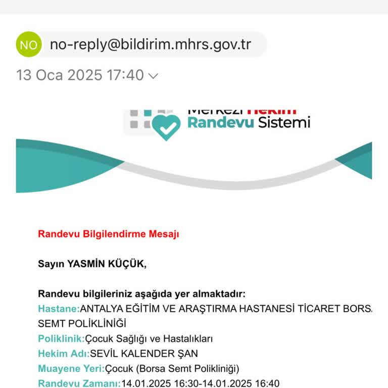 Hasta Çocuğa Yapılan Haksız Muamele