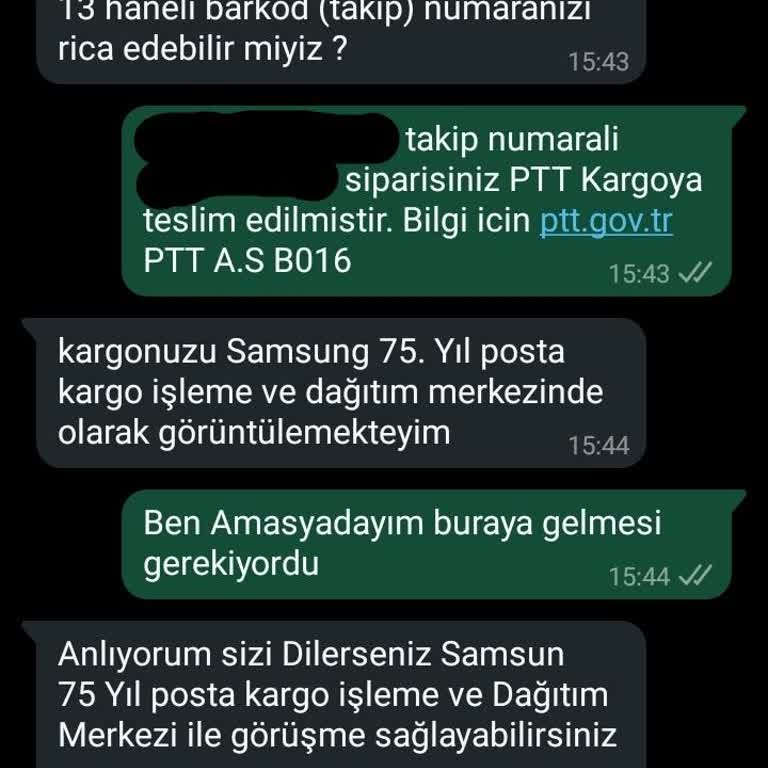 PTT Kargo İle Yaşanan Teslimat Sorunu Ve Müşteri Hizmetleri Eksikliği