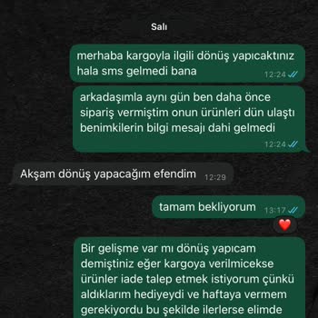 Sipariş Teslimatında Sorumsuz Davranış