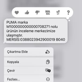 Puma Ayakkabıda Kırılma Ve Yırtılma Sorunu