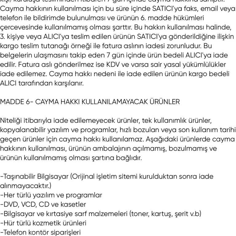 By Aybüke İade Hakkım Engelleniyor!
