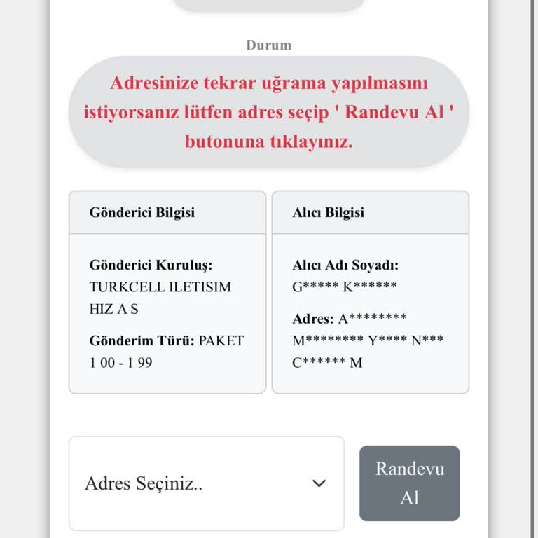 Evdeyken Teslim Edilemeyen Kargo Sorunu