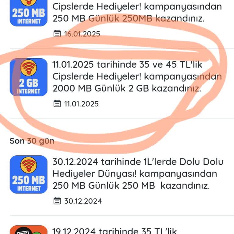 Kazandığım 2GB İnternet Neden Hala Yüklenmedi