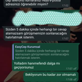 EasyCep'te Ödeme Sorunu Ve Yetersiz Müşteri Desteği