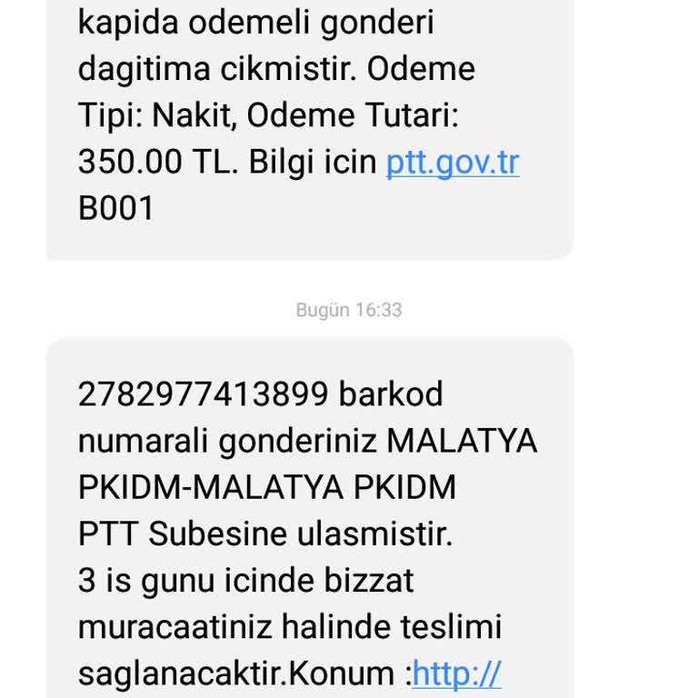 PTT Kargo İle İletişim Sorunları Ve Yanlış Dağıtım