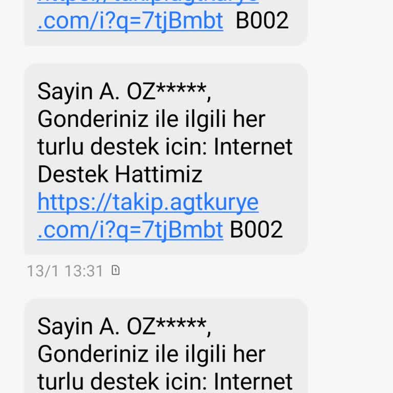 AGT Kurye'nin Teslimat Sorunu