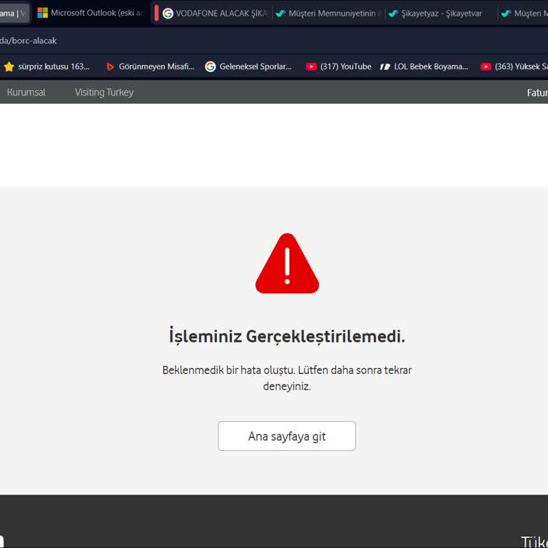 Vodafone'da Alacak Sorunu Ve Müşteri Hizmetleri İlgisizliği