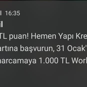 Yapı Kredi World Puan Kampanyası Mağduriyeti