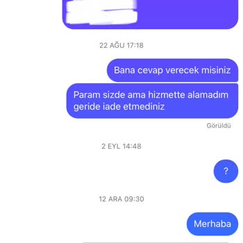Ataşehir Şubesi'nde Hizmet Ve İade Sorunu