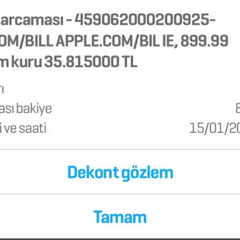 Yanlışlıkla Yapılan Uygulama Satın Alımı İçin Ücret İadesi Talebi