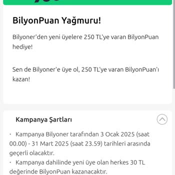 Bilyoner Kampanya Puanları Hakkında Yanıtsız Kalan Şikayet