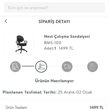 Vivense Sandalye Teslimatında Belirsizlik Ve İletişim Sorunu