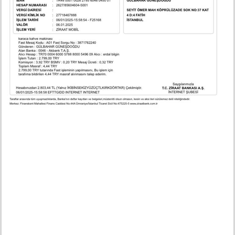 Para İadesi Ve İletişim Sorunları
