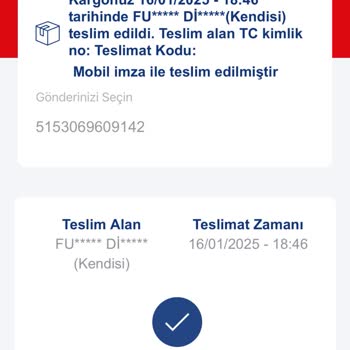 Aras Kargo Çekmeköy Şubesinin Yanıltıcı Teslimat Bildirimleri