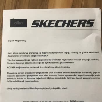 Skechers Ayakkabıda 6 Ayda Açılma Ve Garanti Sorunu