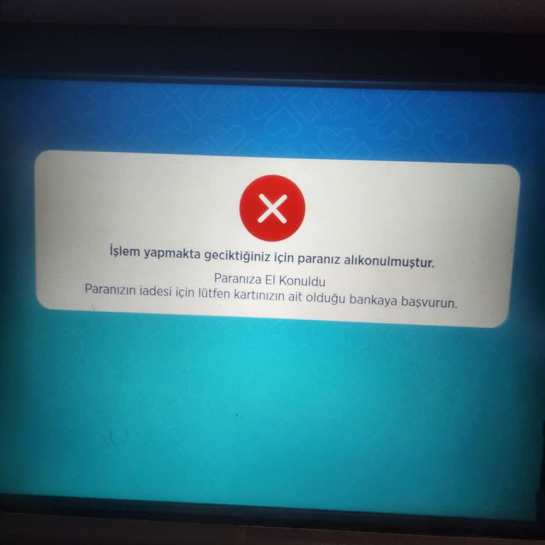ATM'de Para Yatırma Sorunu Ve Uzun Bekleme Süresi